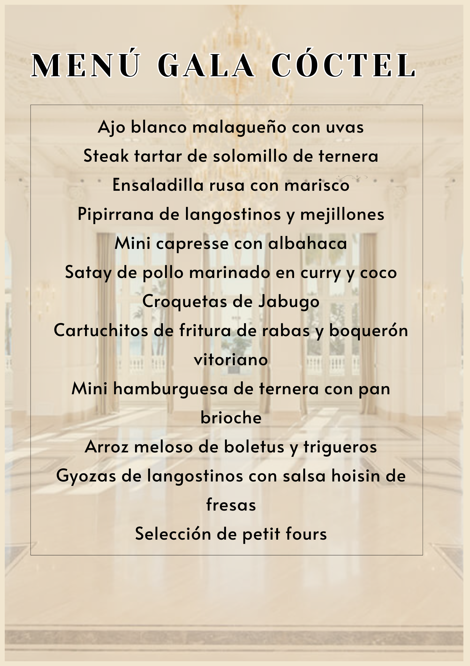Menú